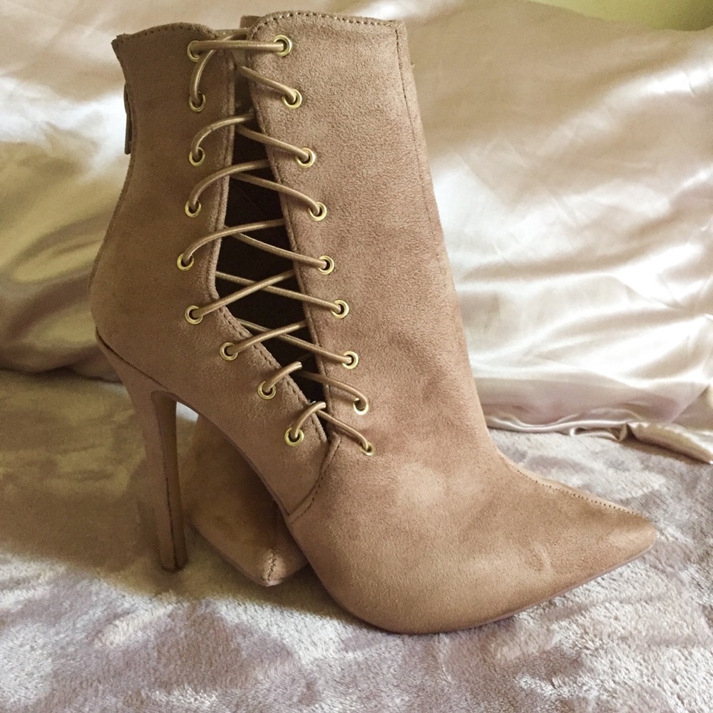 Nude Ankle Booties